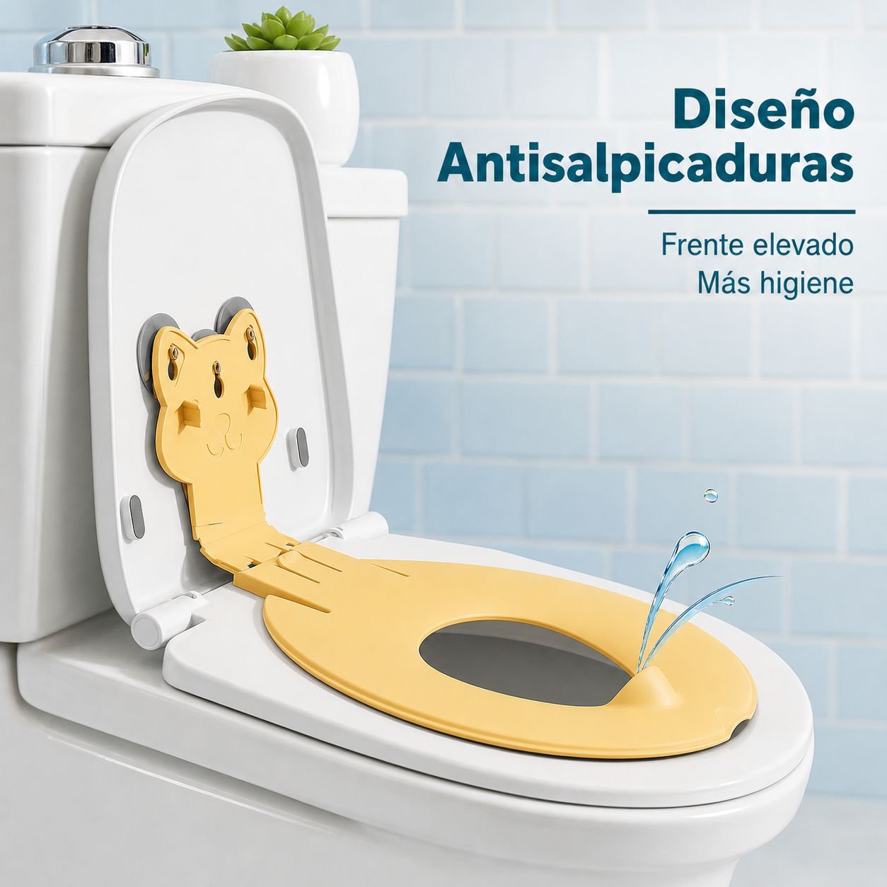 Cojín antideslizante y cómodo para inodoro infantil