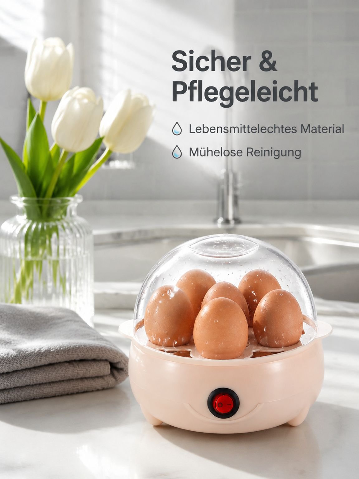 Dampfgargerät für Eierpudding – Haushaltsgerät