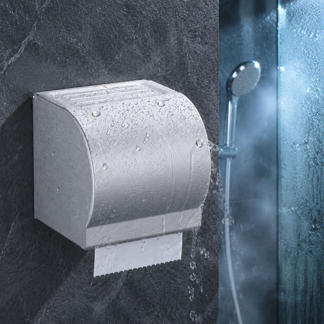Multi-functional Shockproof Toilet Paper Box, Lightweight and Supports 50kg