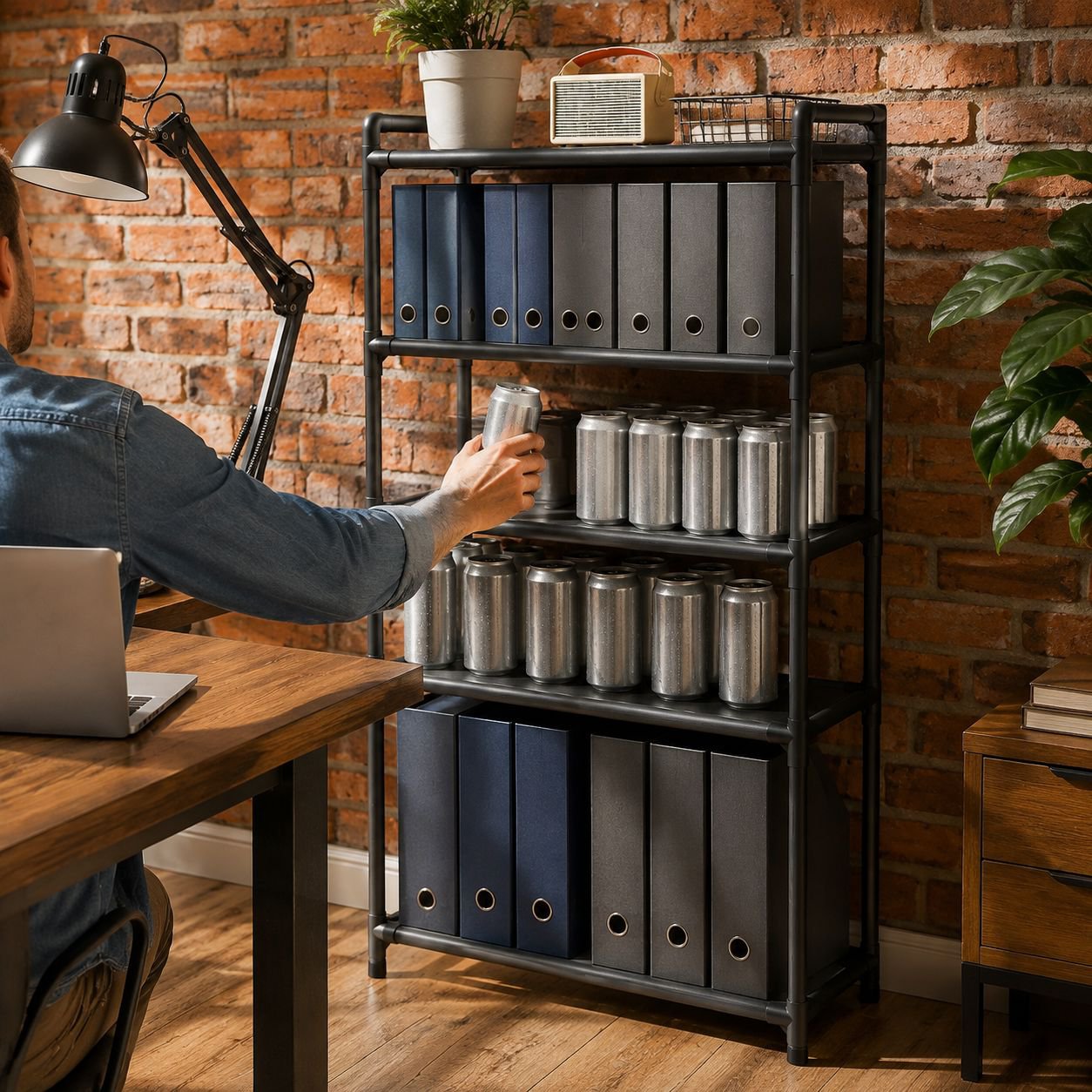 Multi-Functional Layered Organizer Shelf