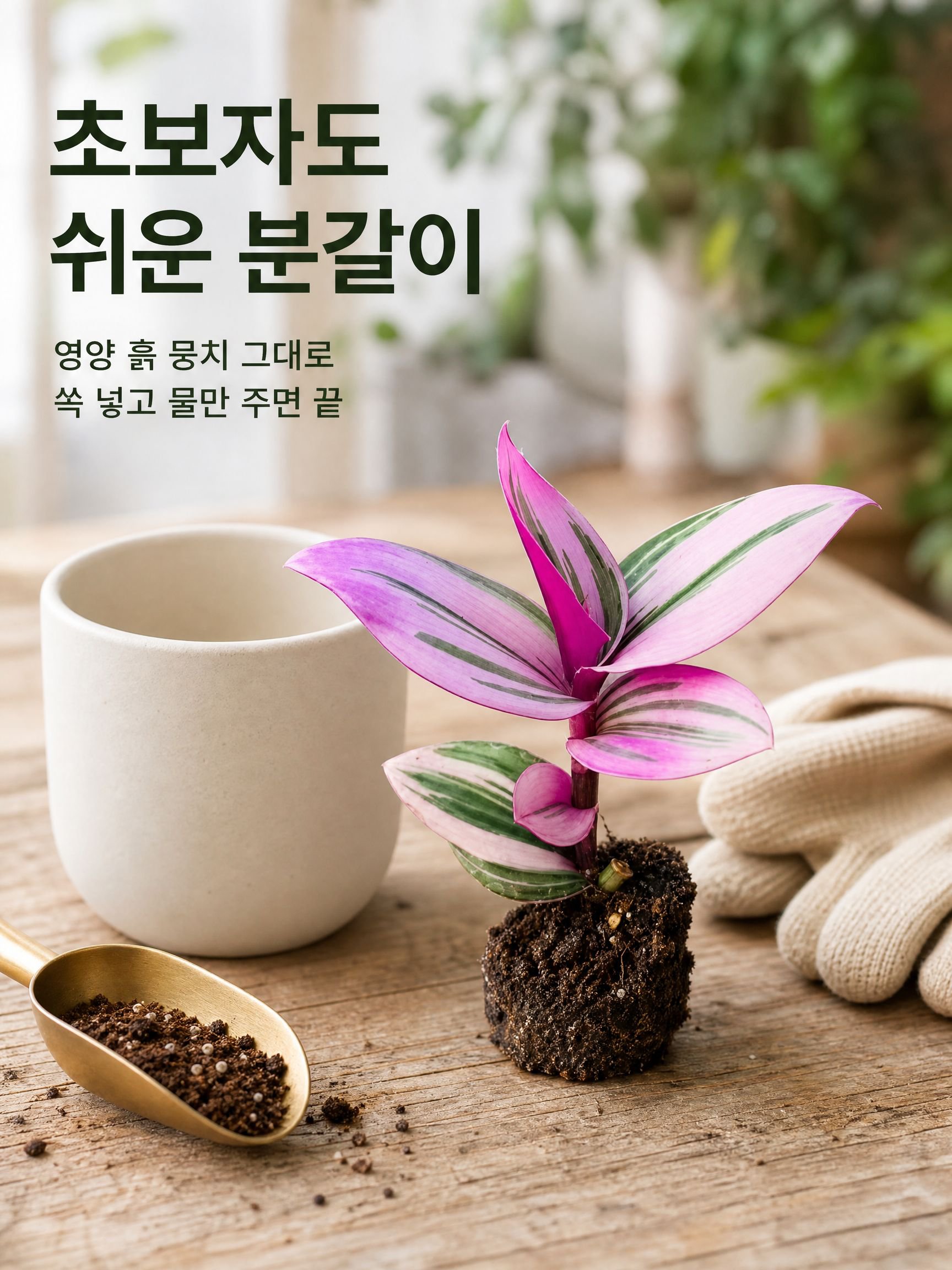 사계절 녹색 식물 및 화분 식물