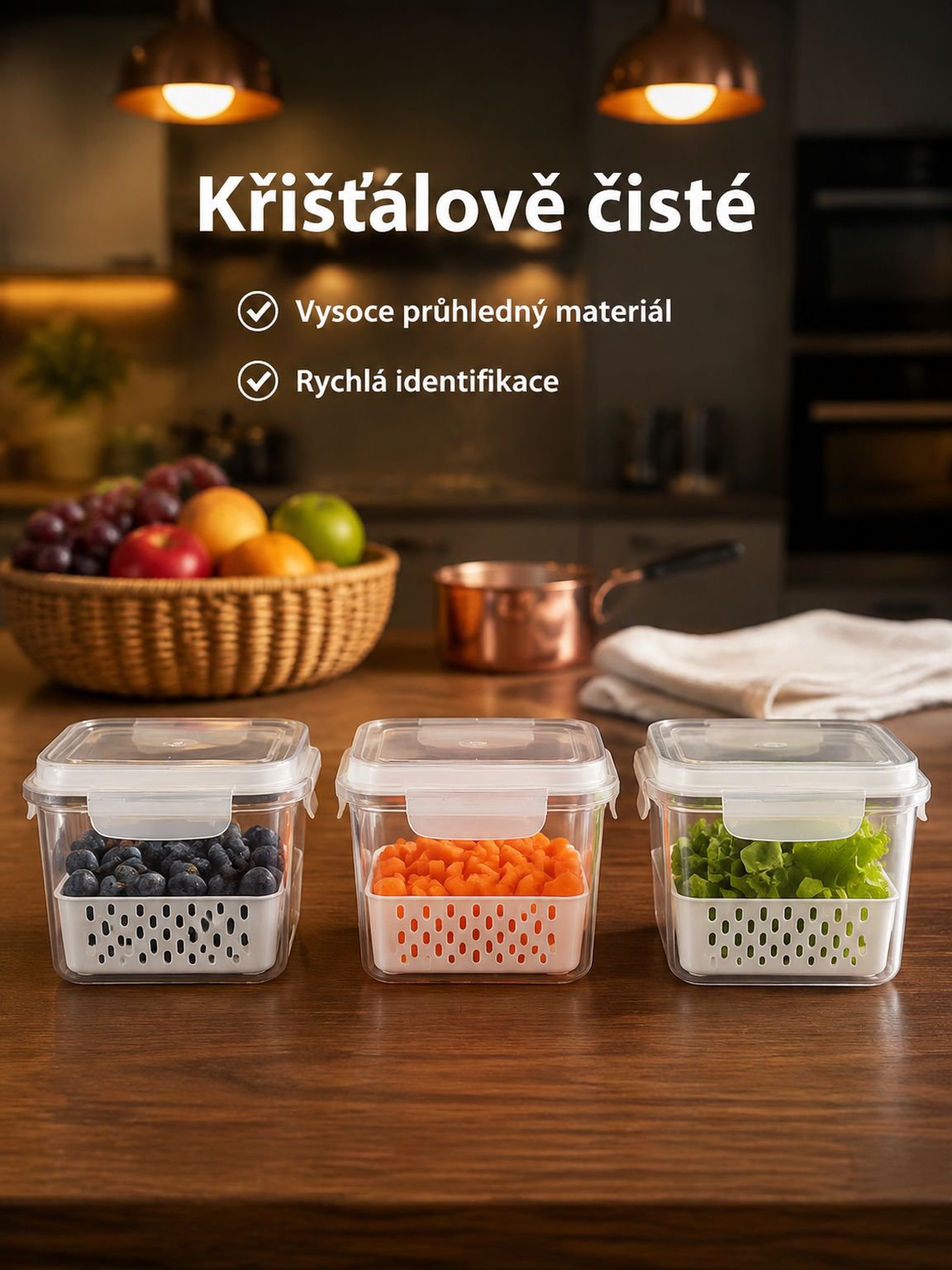 Dvouvrstvá nádoba na skladování potravin
