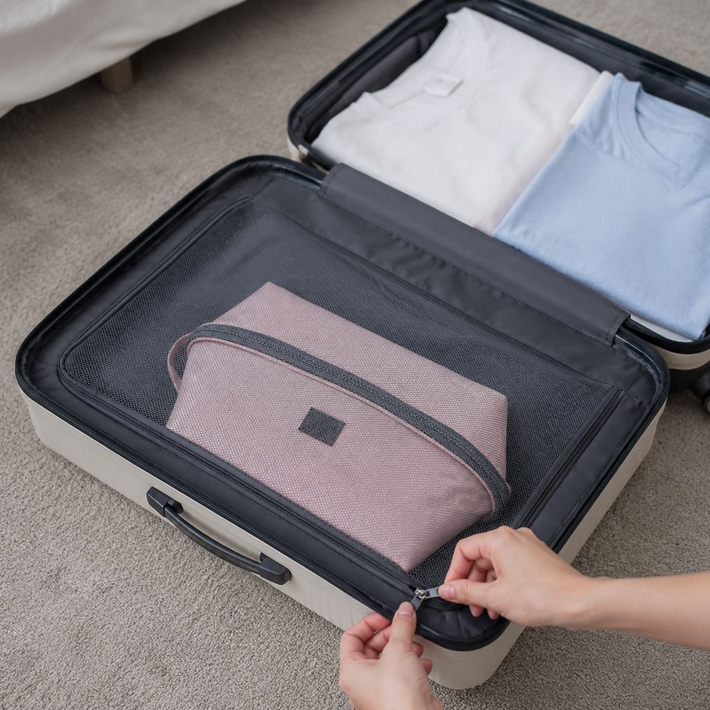 Bolsa portátil para almacenamiento de ropa interior, organizador de viaje