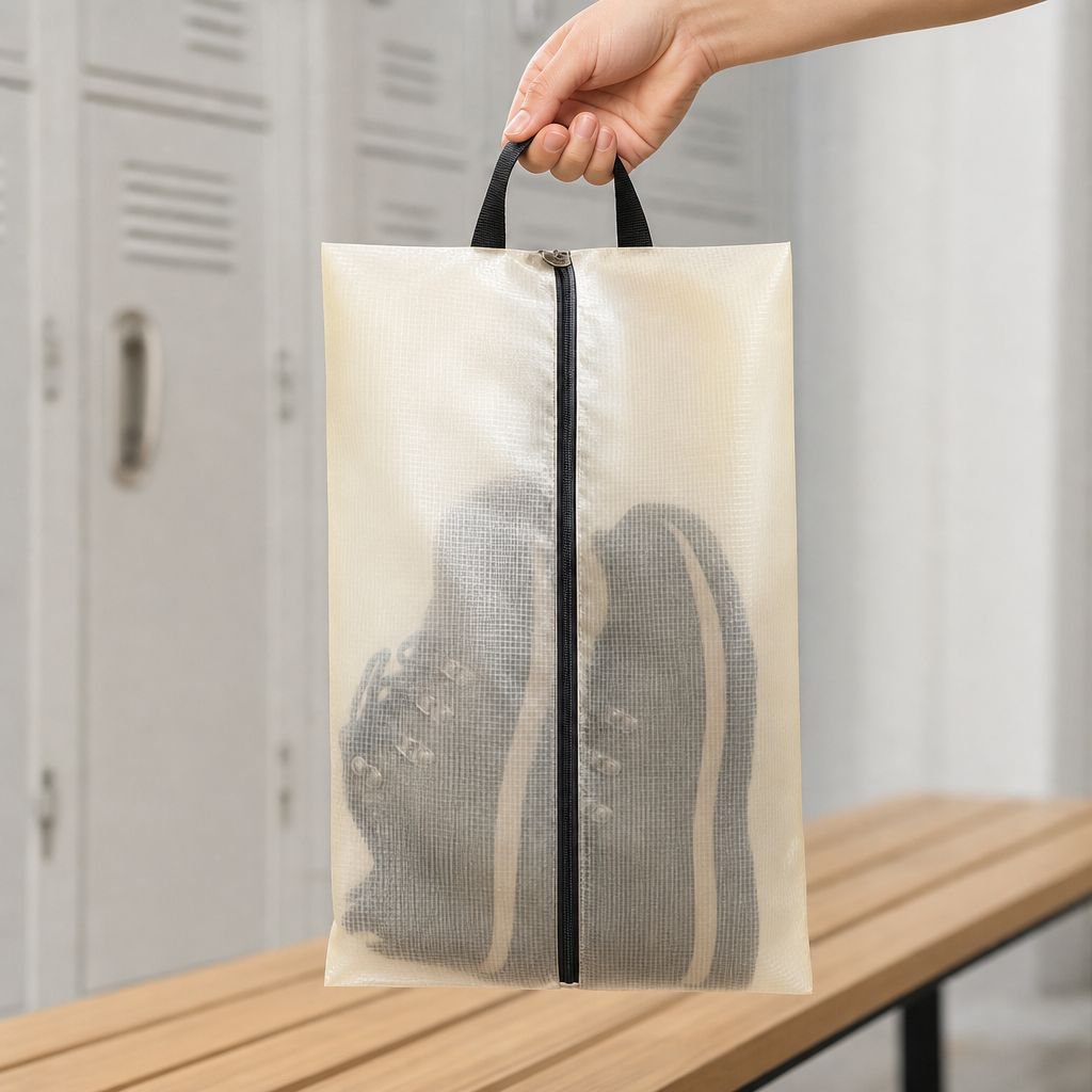 Lightweight and compact shoe storage solution