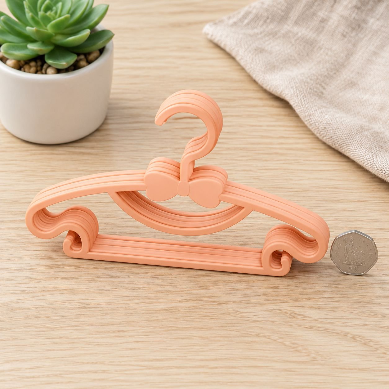 Mini hanger set for organizing baby and kids clothing