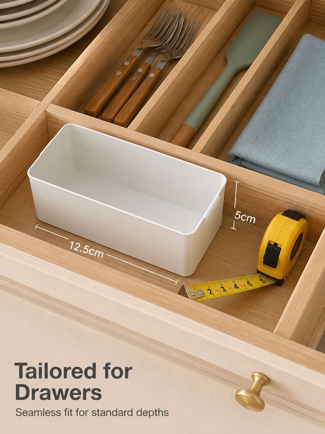 Rectangular storage box used as pen and pencil holder