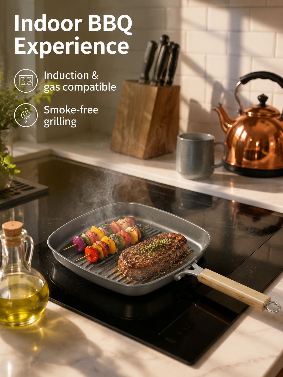 Ceramic Skillet Specially for Steak