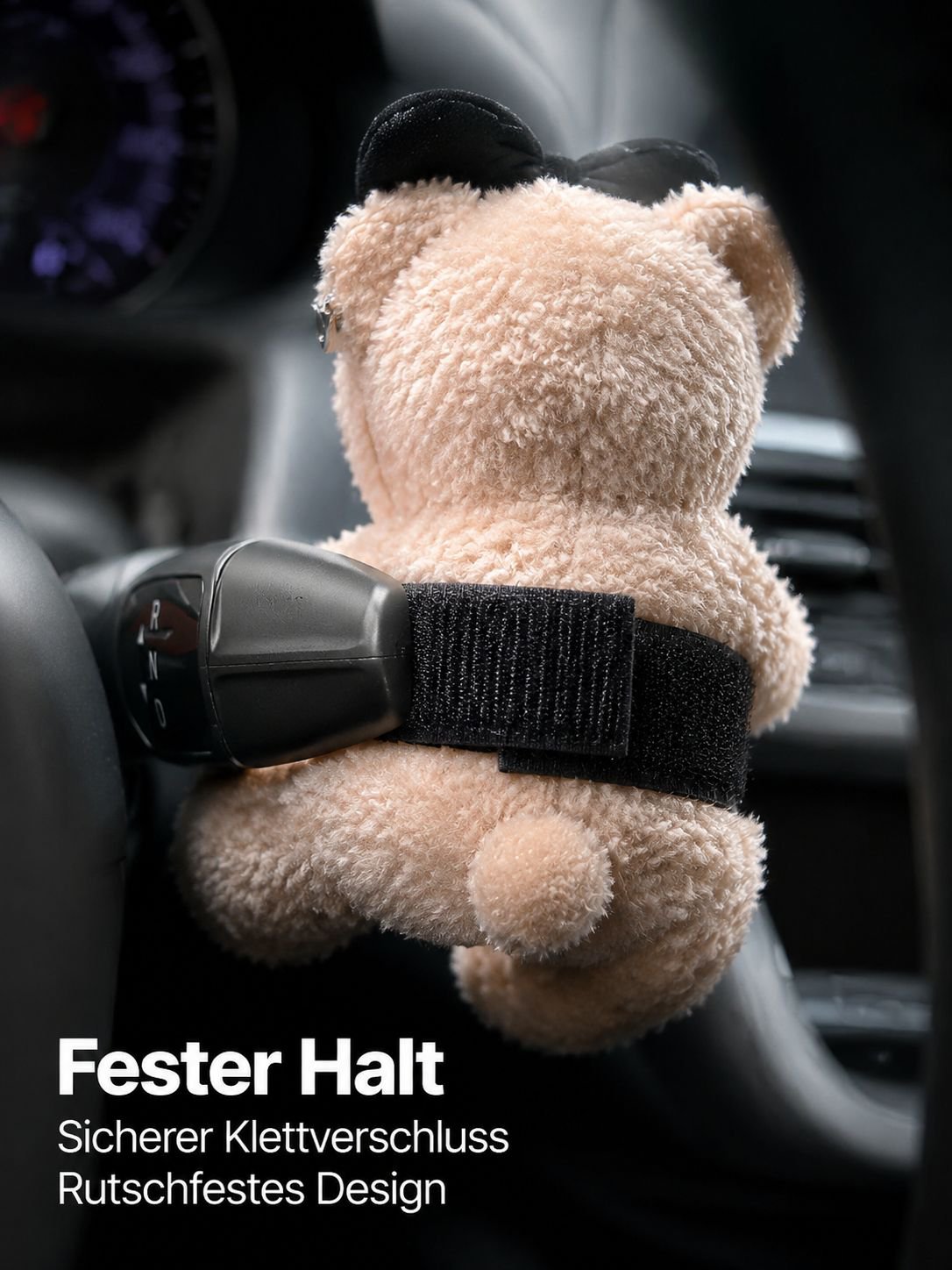 Niedliche Bären-Auto-Deko für Schalthebel, Lenkrad und Scheibenwischerhebel