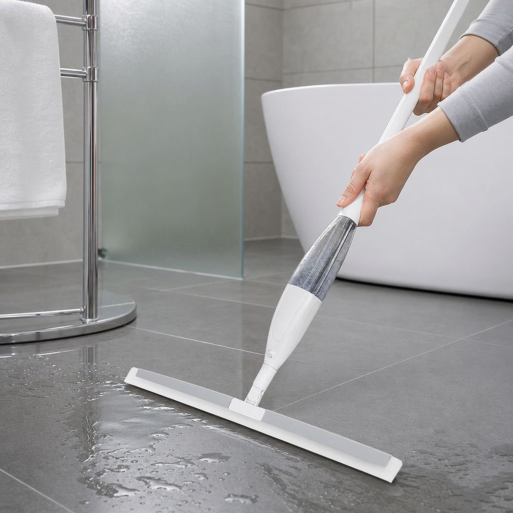 Home Spray Wiper Silicone Magic Broom Bathroom Floor Cleaner