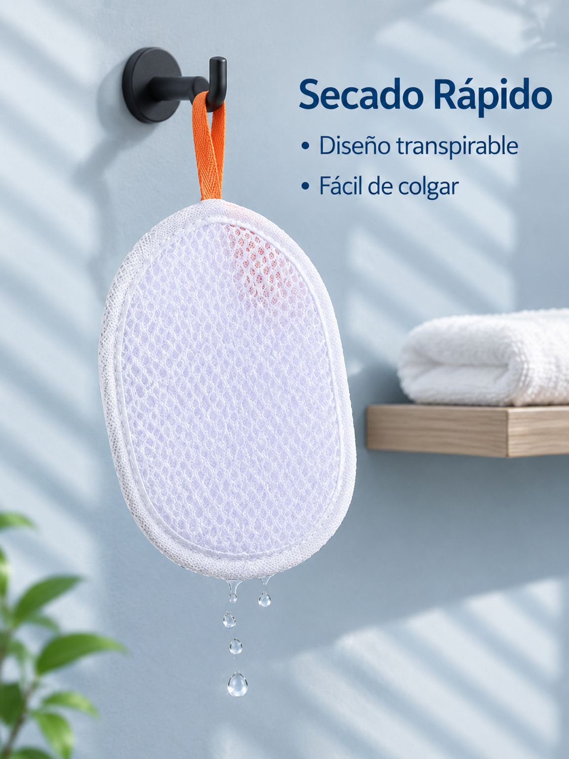 Malla de espuma para baño de estructura sándwich