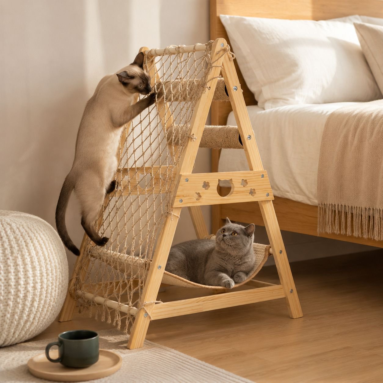 Cat climbing frame wearresistant scratching board