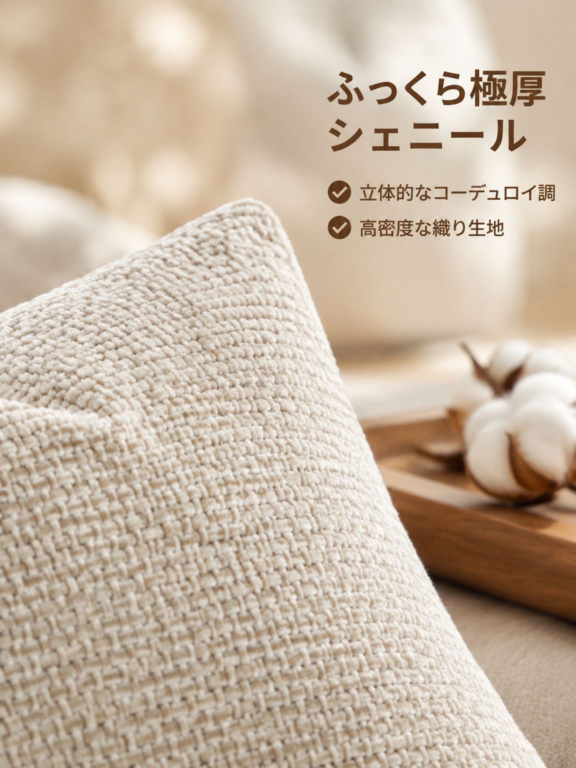 柔らかなソファ用クッションカバー