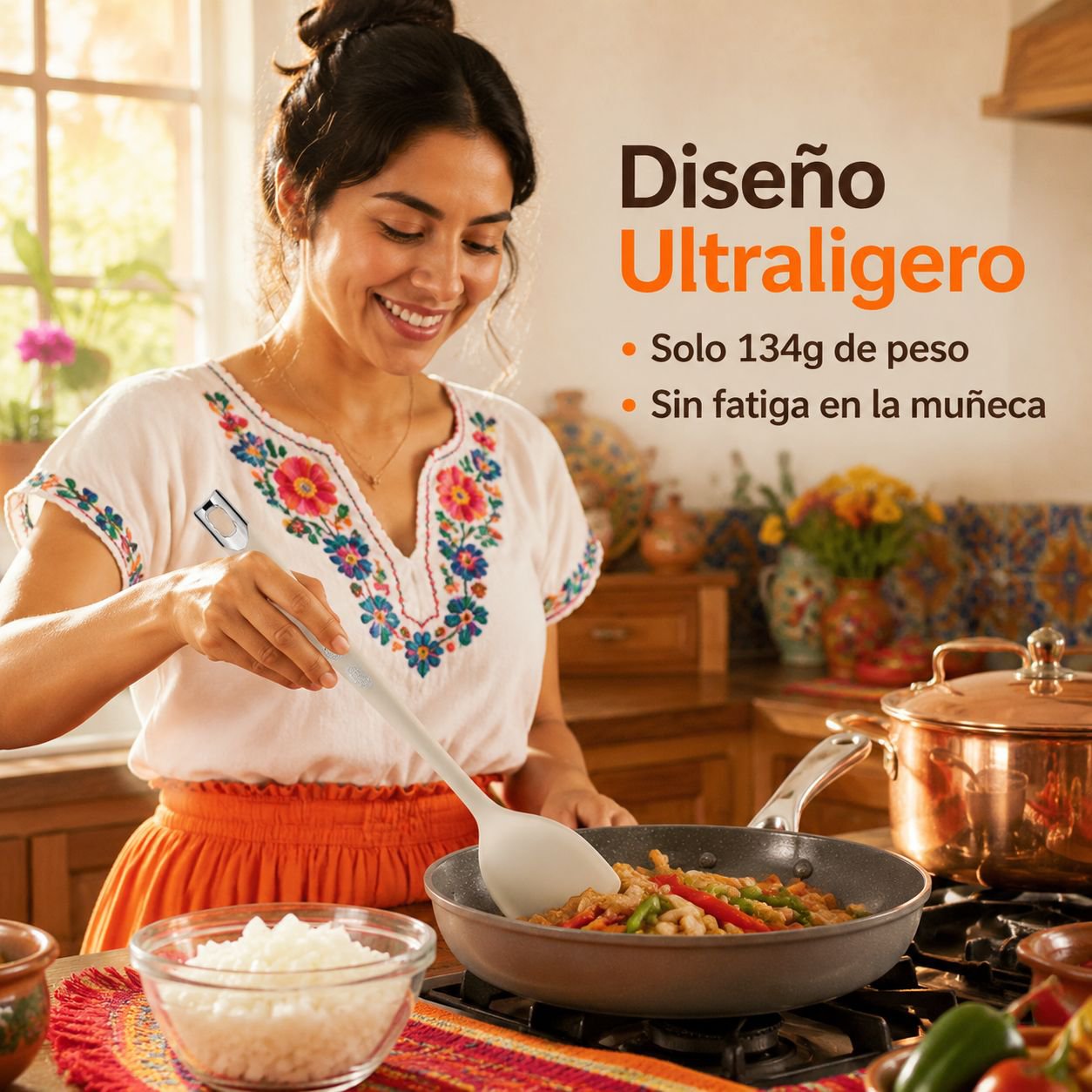 Juego de utensilios de silicona resistente al calor