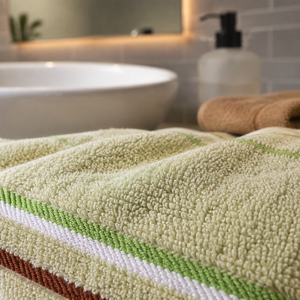 Soft cotton absorbent towel for adults