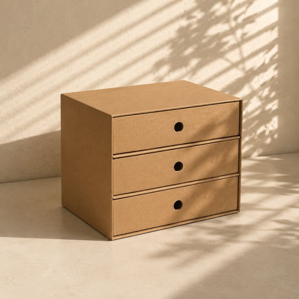 Boîte de rangement de bureau au design minimaliste