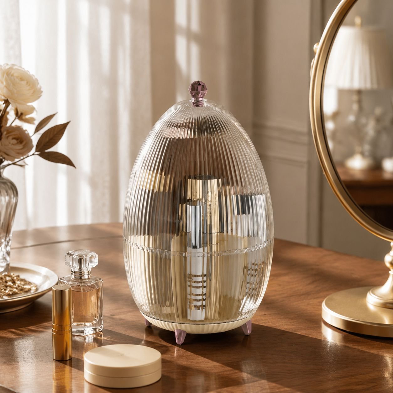 Makeup Storage Eyebrow Pencil Desktop Rotating Pen Holder