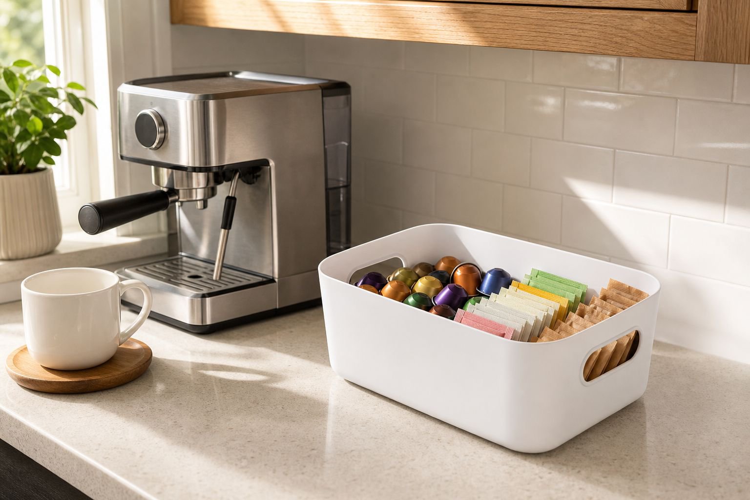 Space-saving plastic storage solution for any room