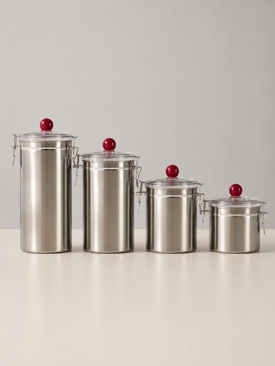 Bocal hermétique pour grains de café et aliments secs