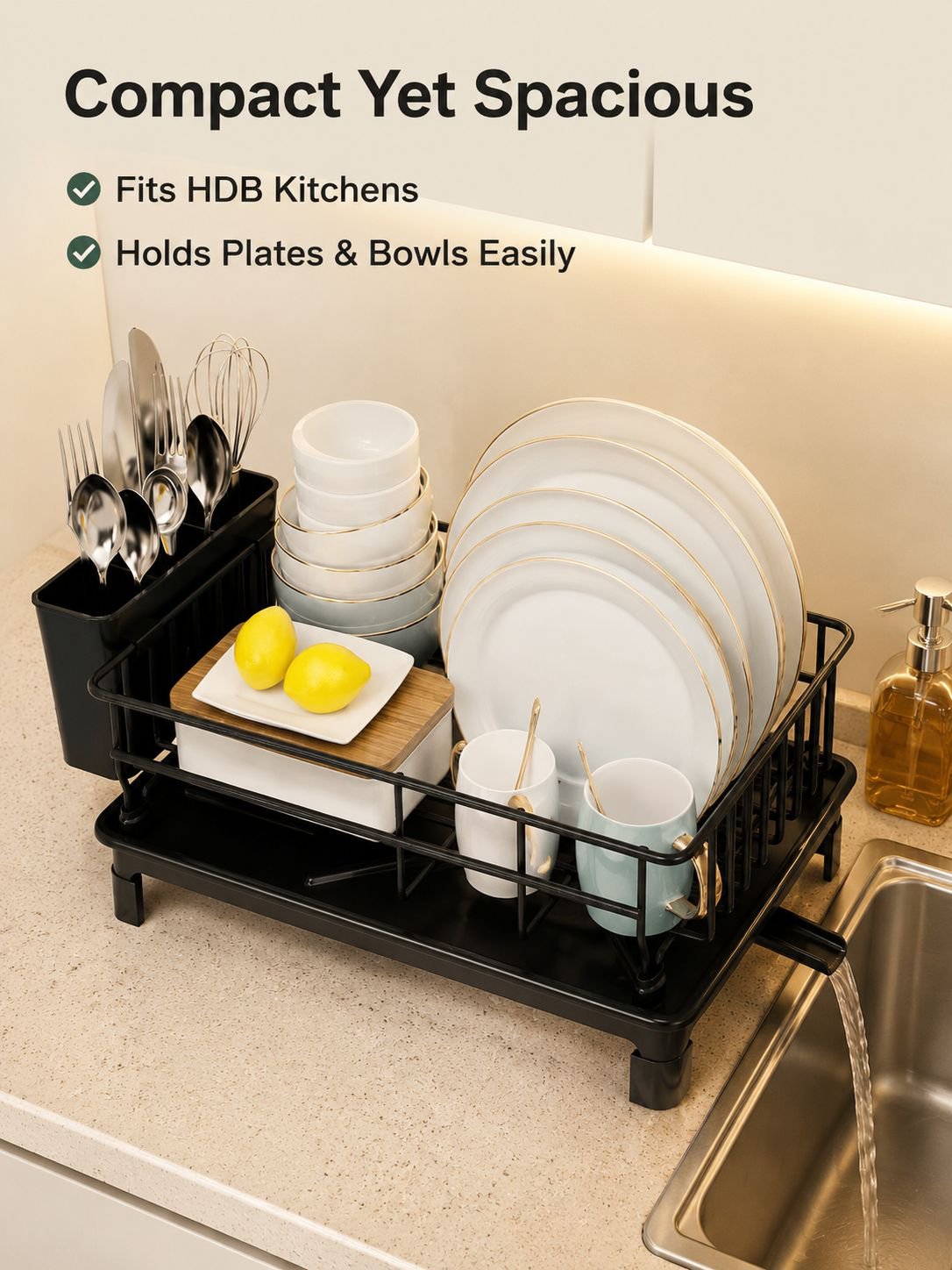 Bowl and Chopsticks Drain Rack