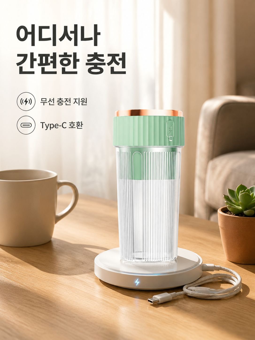미니 휴대용 과일 주스 컵