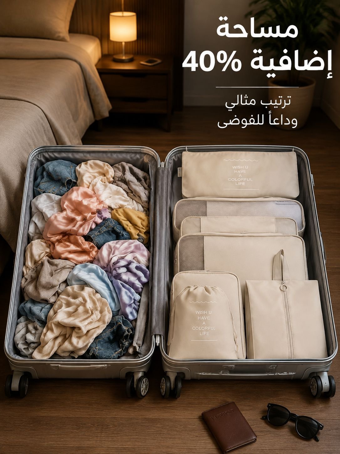 أكياس التخزين بسعة كبيرة من 8 قطع