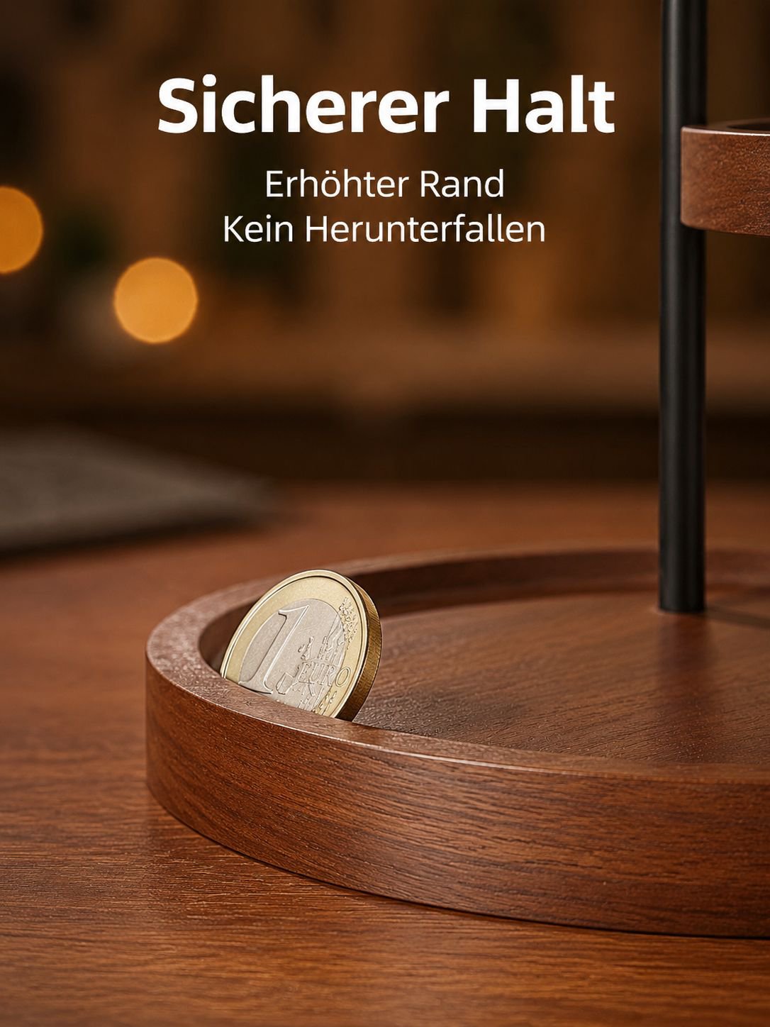 Stilvolles Ablageregal aus Holz