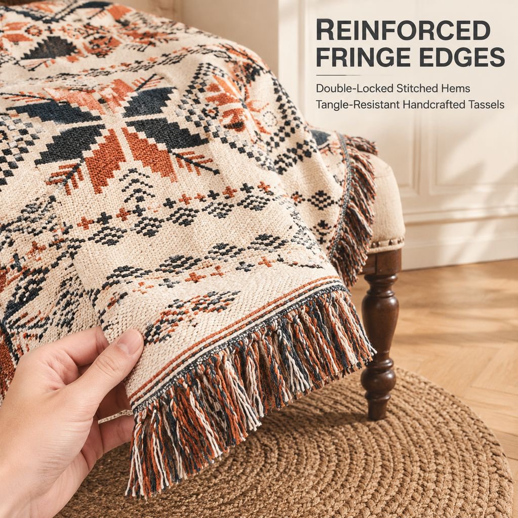 Vintage American Country Sofa Throw Blanket One-Piece Chair Cover Mat