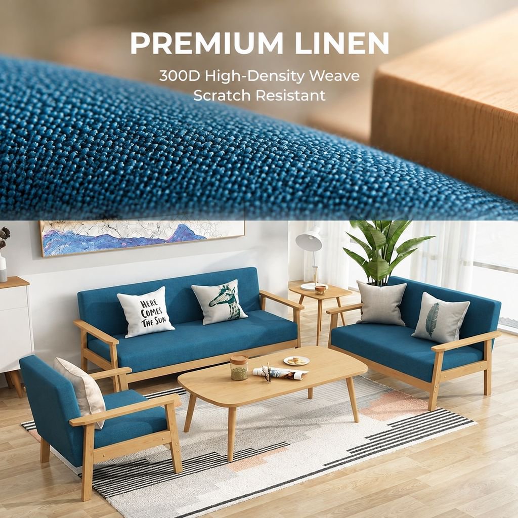 Modern Minimalist Fabric Armchair