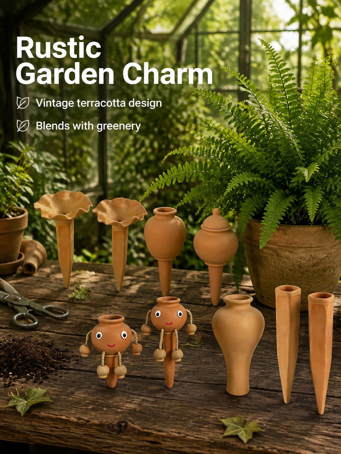 Terracotta Drip Irrigation Accessory Automatic Plant Waterer