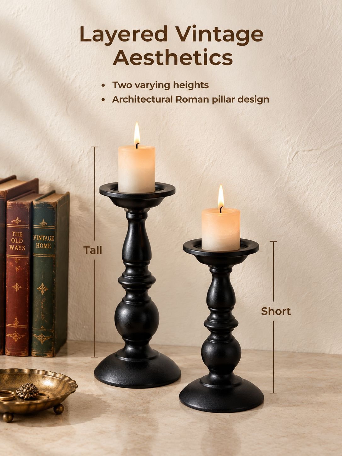 Decorative aromatherapy candle stand for home interiors