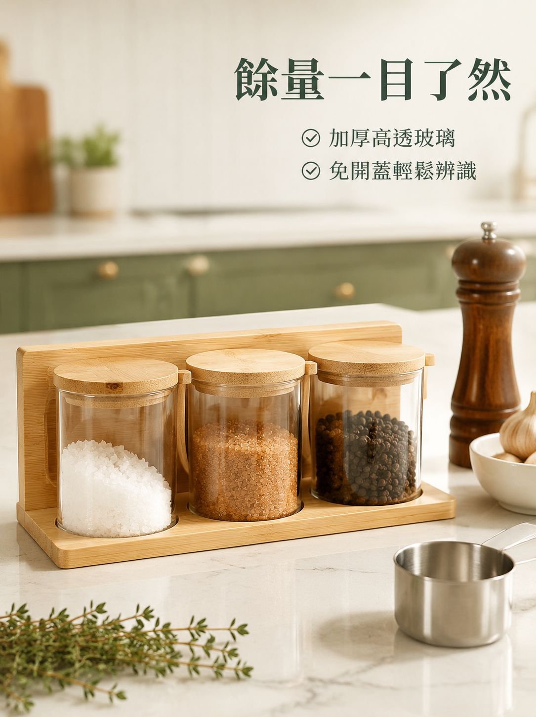 廚房調料盒玻璃罐套裝密封防潮