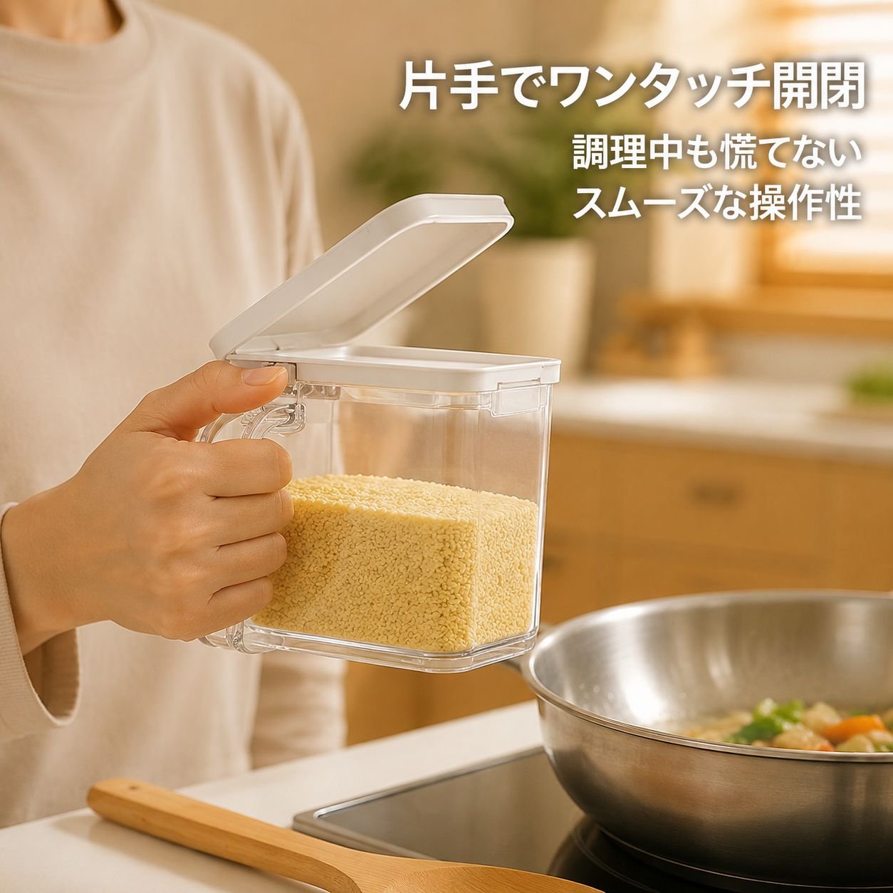 キッチン用透明ソルトシェーカー