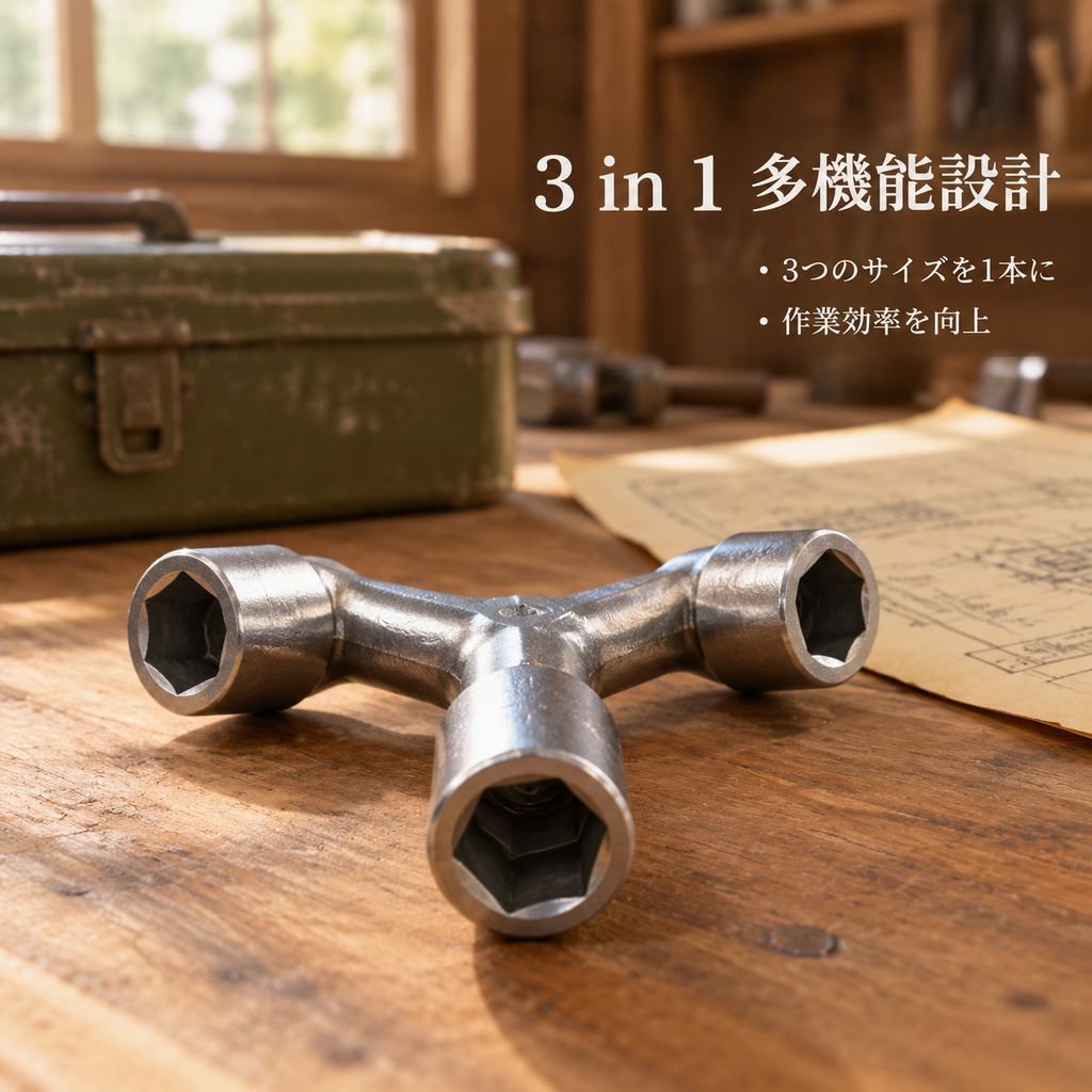3本爪ソケットレンチ、多機能延長六角Y型ソケットレンチ