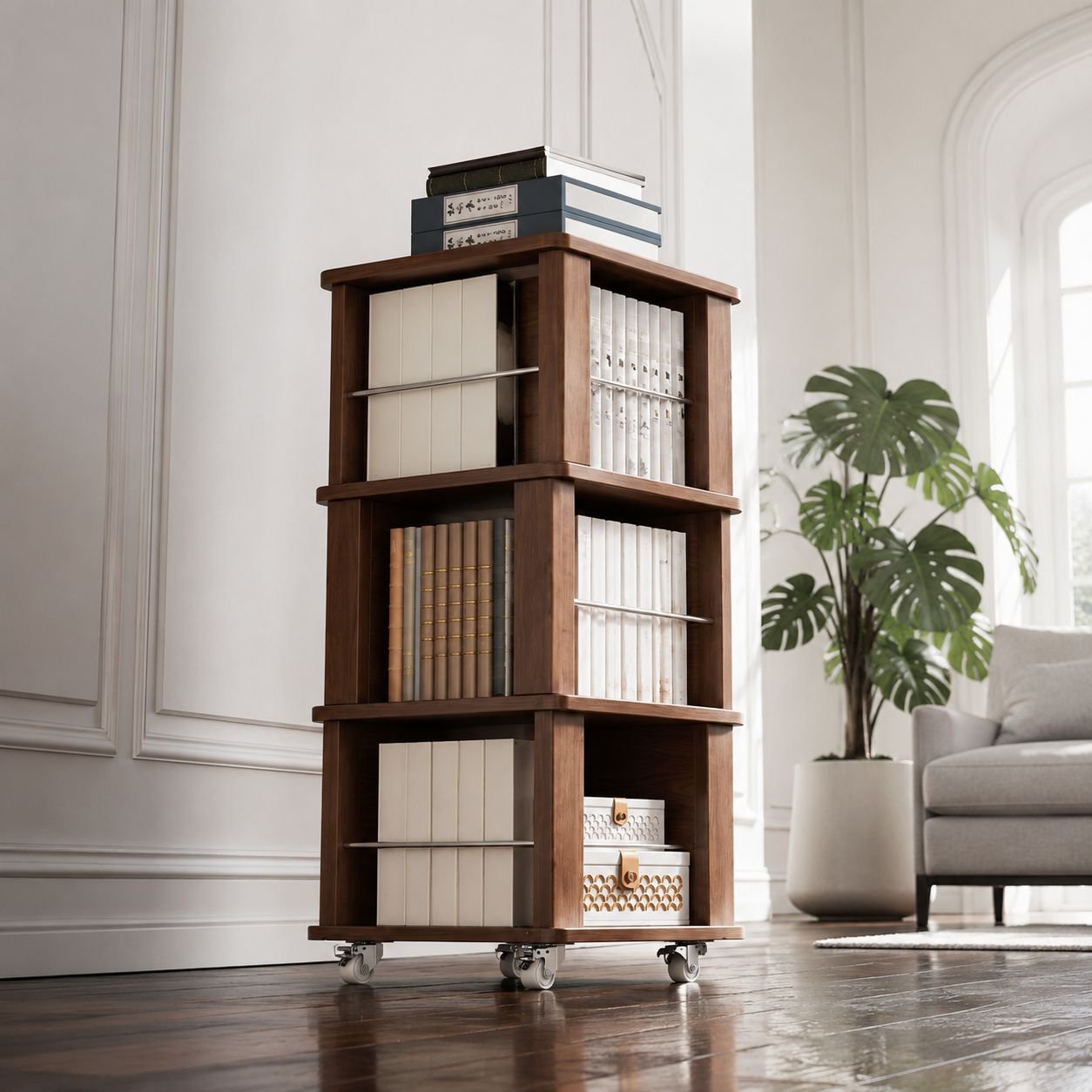 Pre-owned magazine holder for living spaces