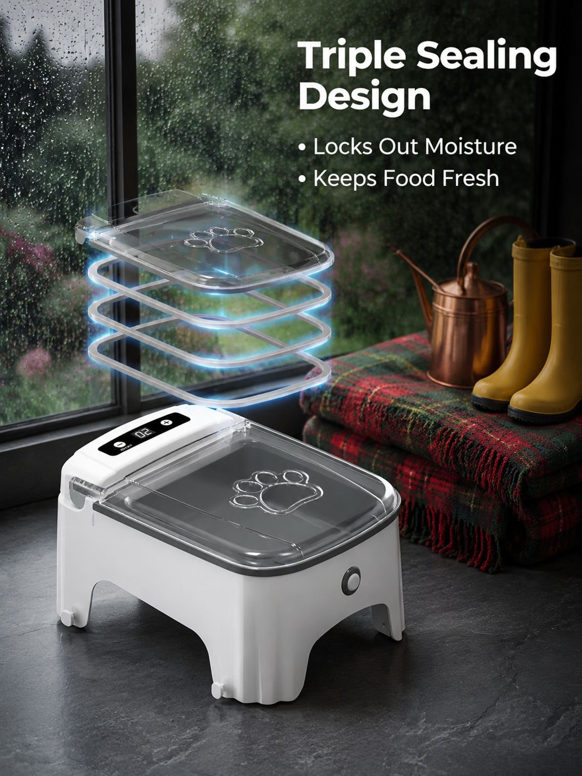 Smart pet sensor feeder