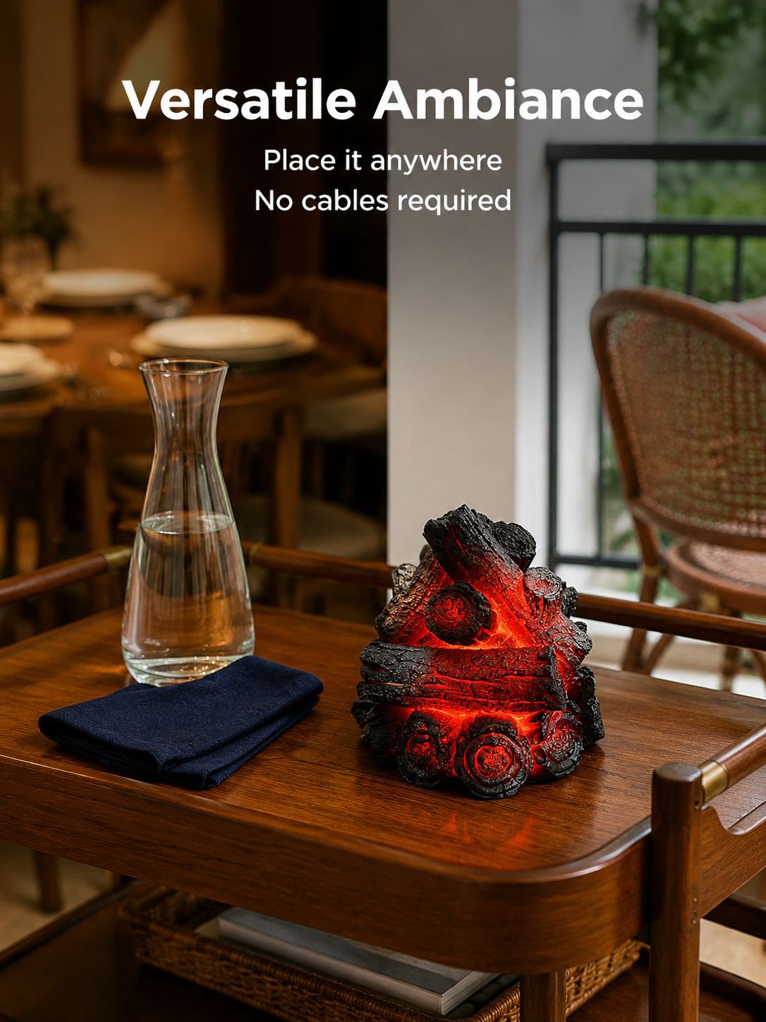 Stylish modern lamp with warm LED light for cozy spaces