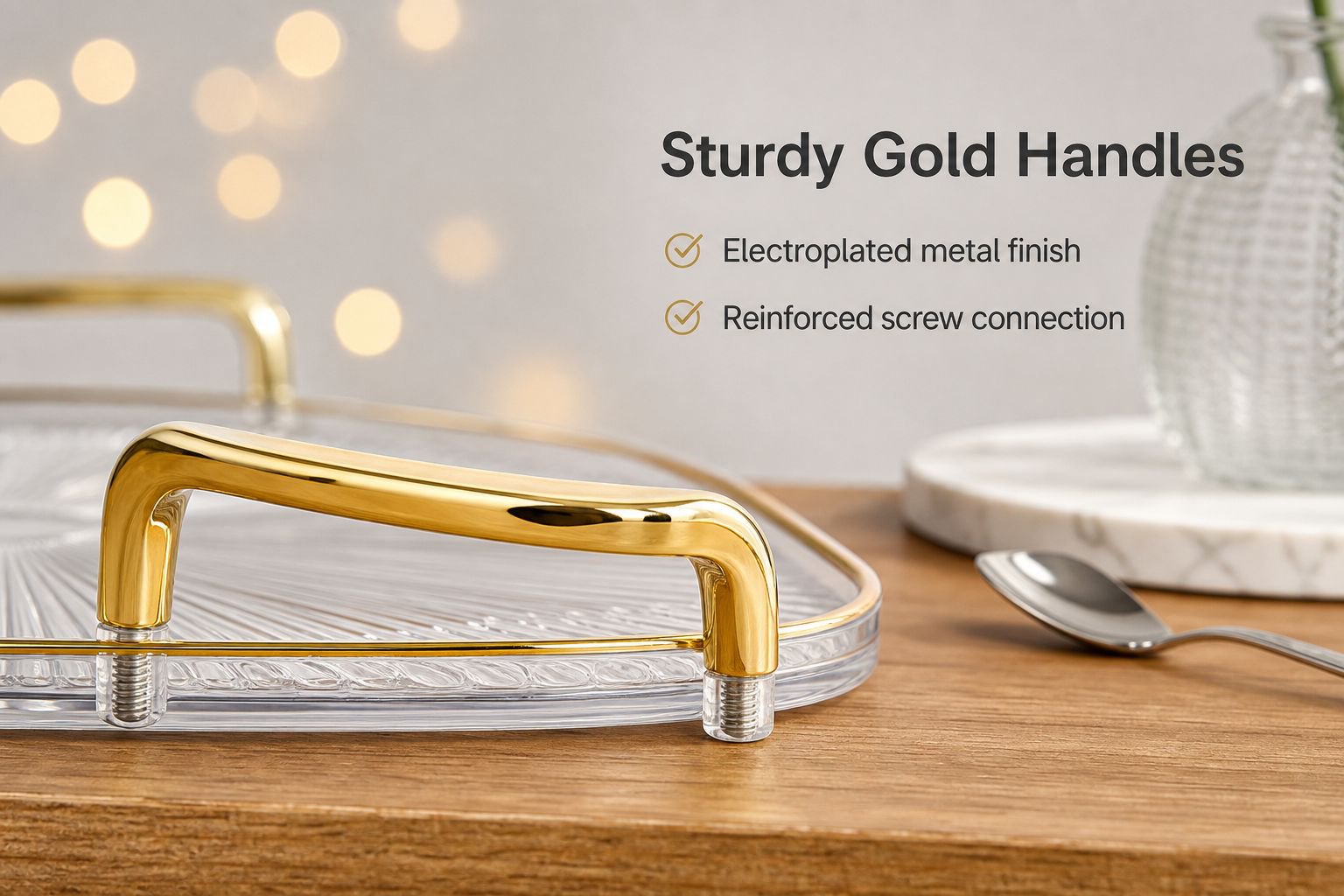 Double Handle Round Tray