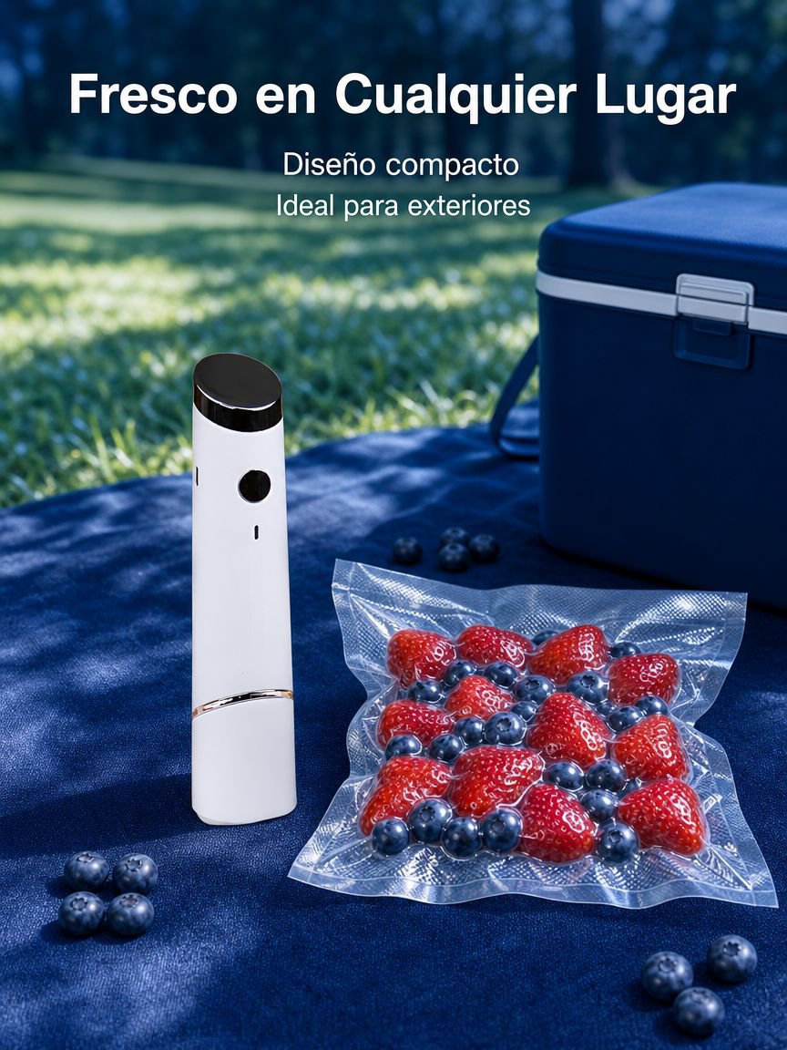 Mini bomba de vacío eléctrica de mano para bolsas de almacenamiento de alimentos