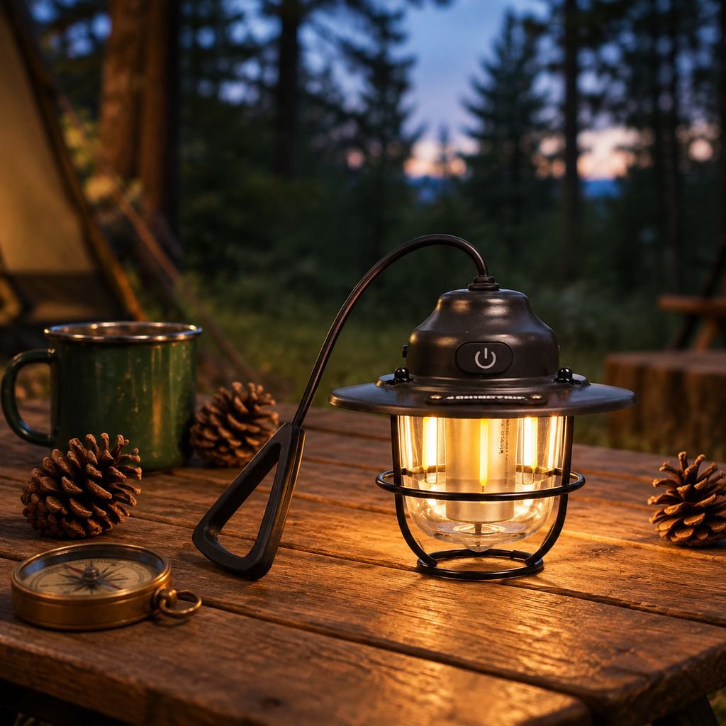 Tragbare Camping-Kiefernzapfen-Lampe Hohe Leuchtleistung für Außenbeleuchtung