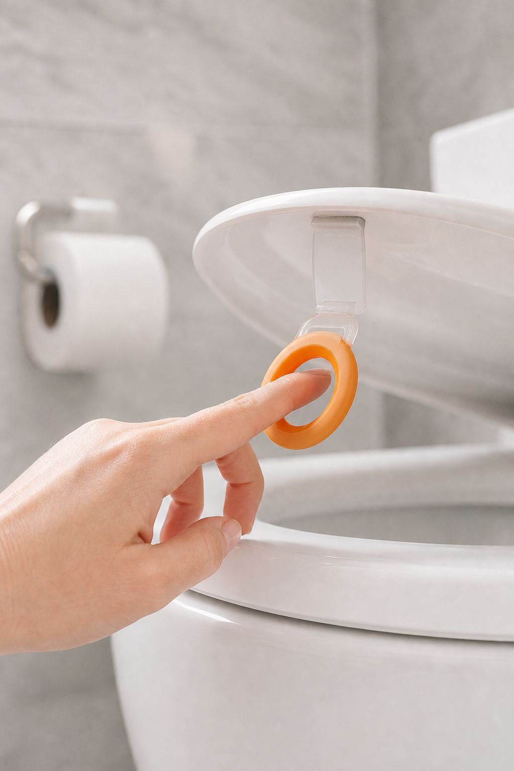 Adhesive Toilet Seat Lifter, Bathroom Toilet Lid Handle, 2 Pieces Set for Home