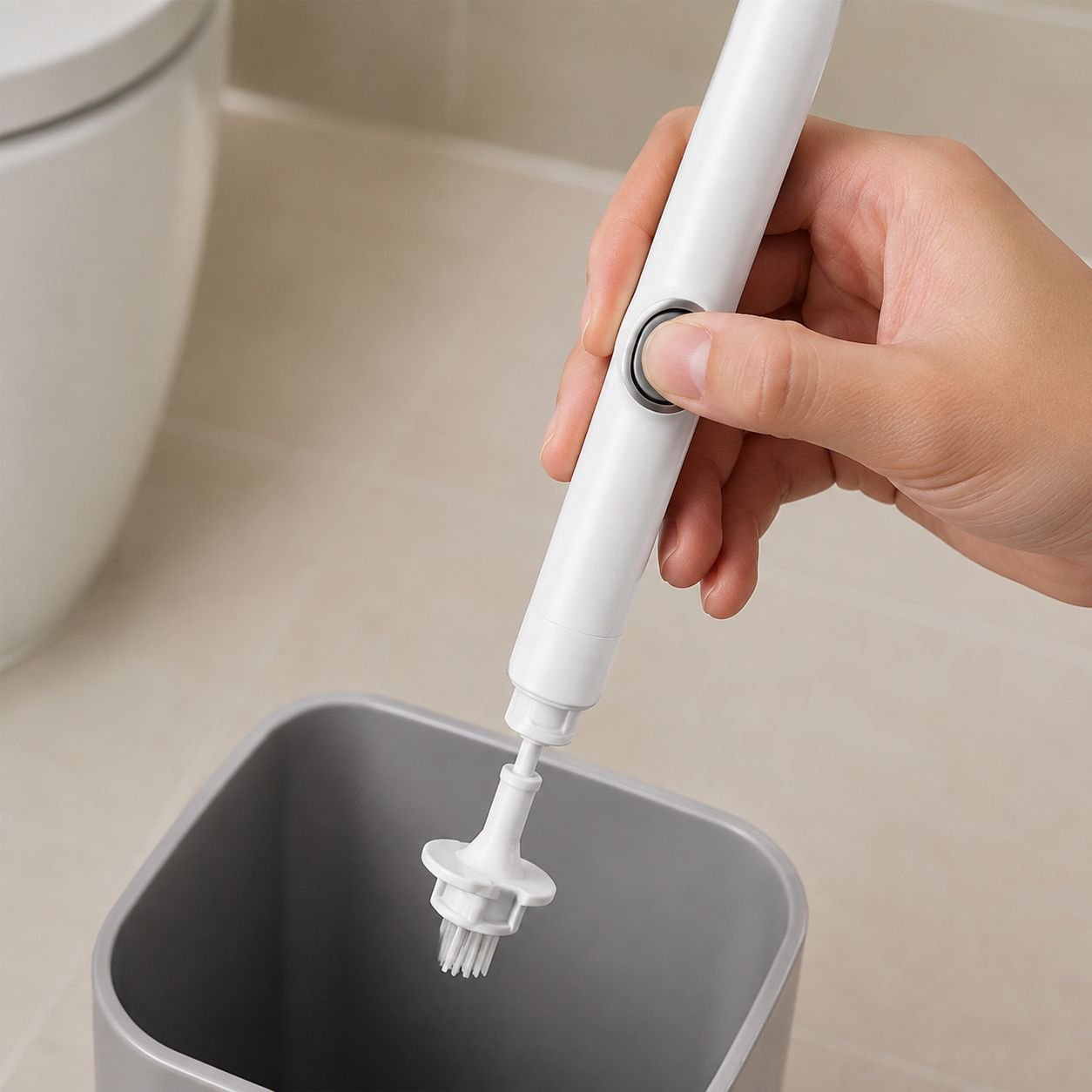 省スペースで収納できるトイレブラシホルダー