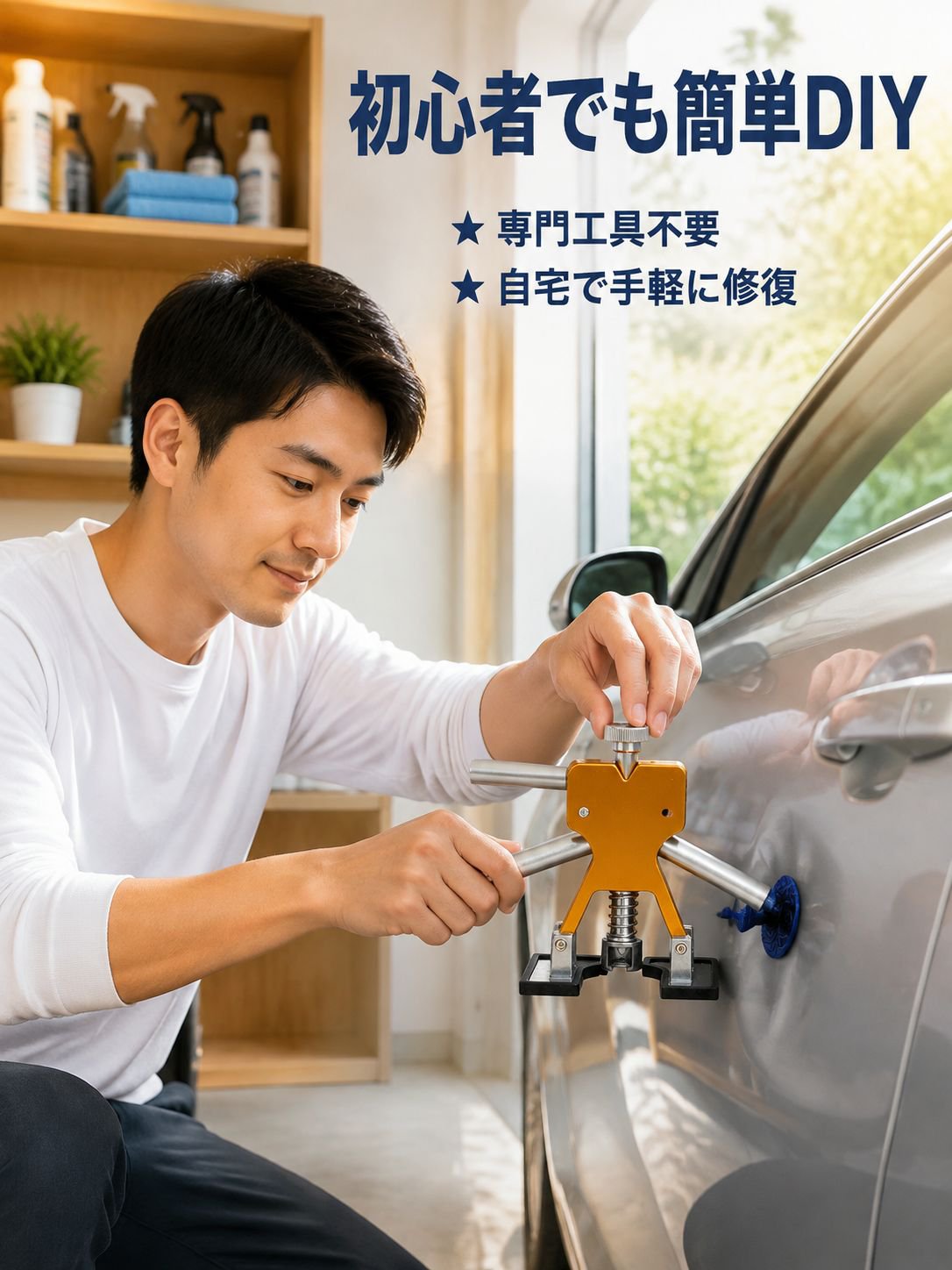 車のへこみ修理ツール 車体板金プーラー へこみ・凹み・ひょう害修復セット
