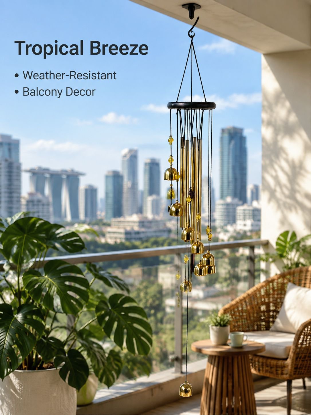 Alloy wind chime decoration
