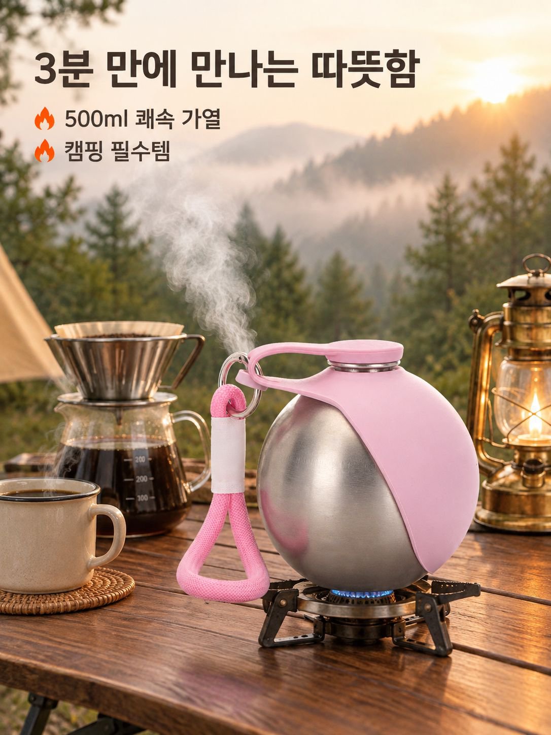 스테인리스 스틸 접이식 주전자