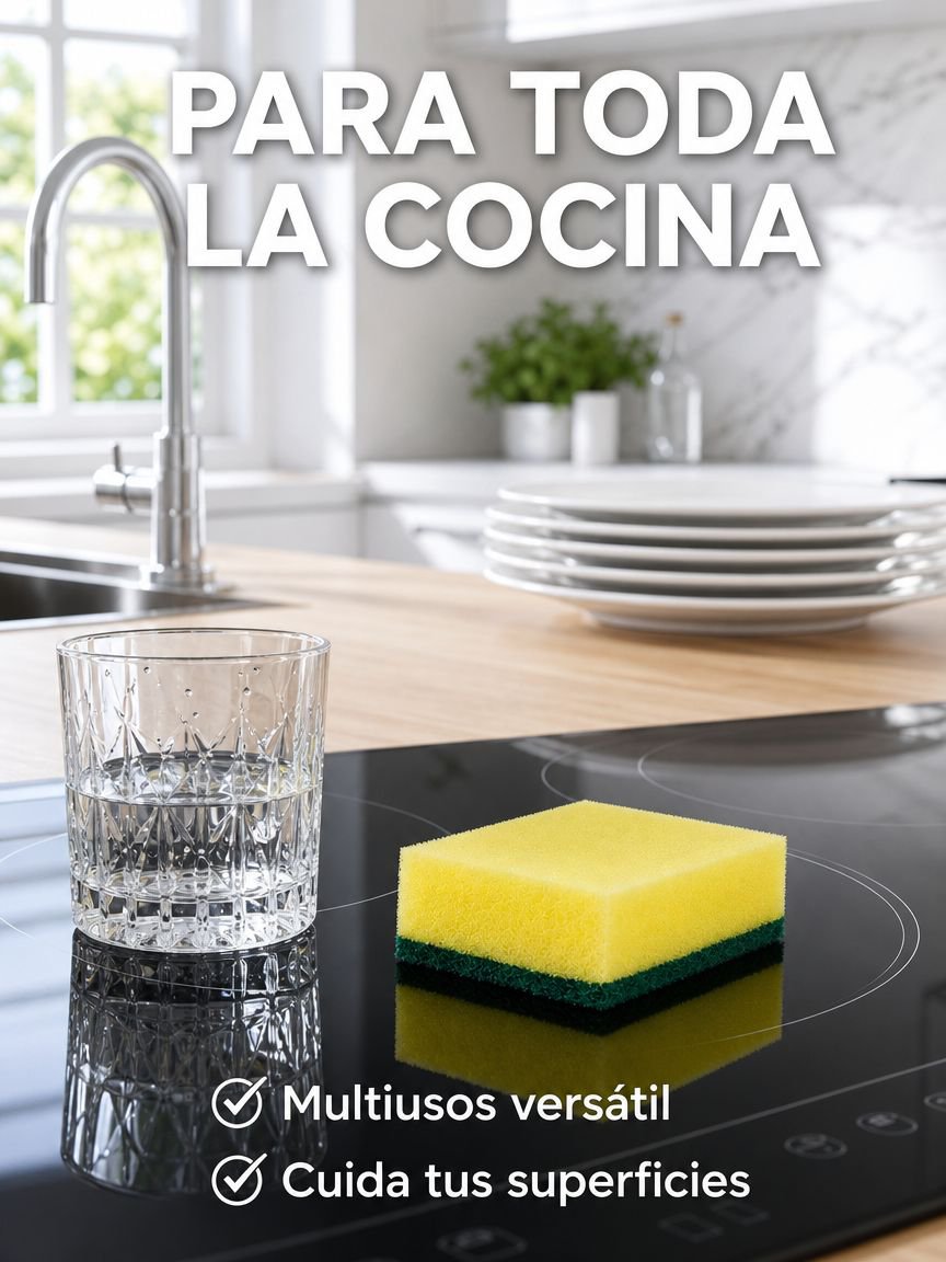Esponja de cocina para lavar ollas doméstica