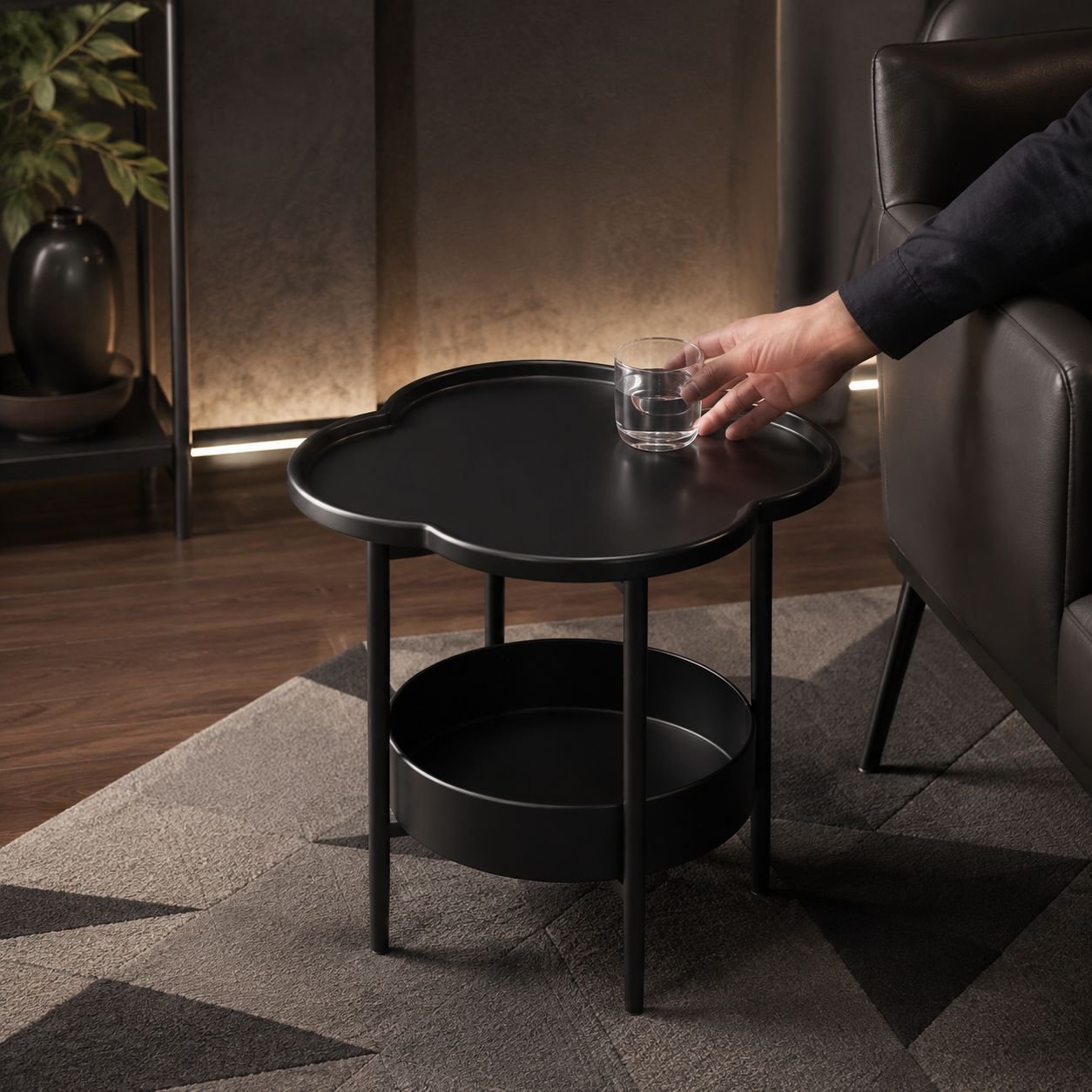 Modern Nordic Cream Side Table