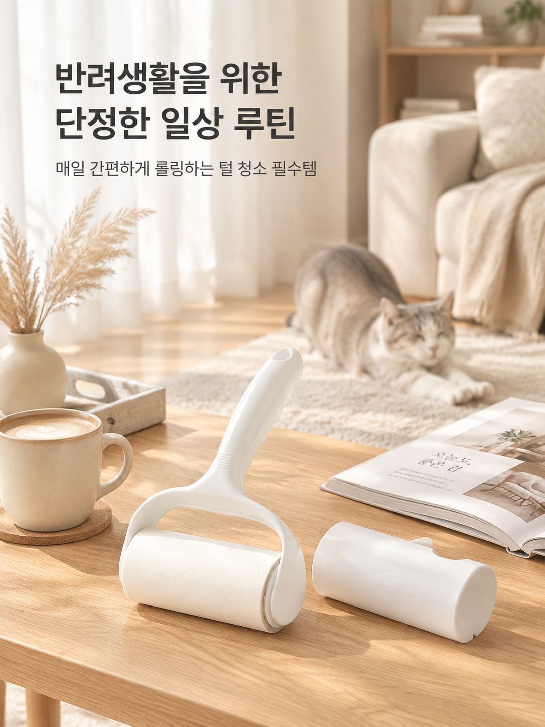 반려동물 의류에 붙은 털과 먼지를 제거하는 테이프 클리너