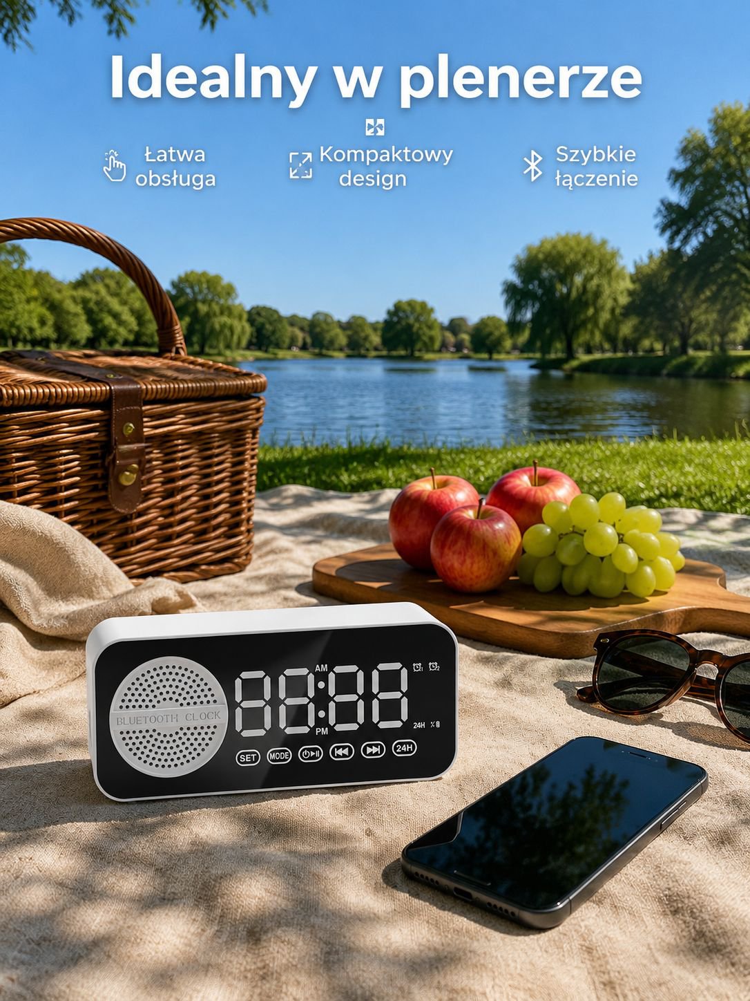 Wielofunkcyjny głośnik Bluetooth, pamiątka pożegnalna, inteligentny zegar głosowy