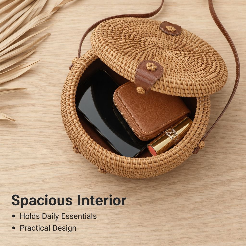 Vintage Autumn Handmade Knitted Shoulder Bag Fashion Vine Bag