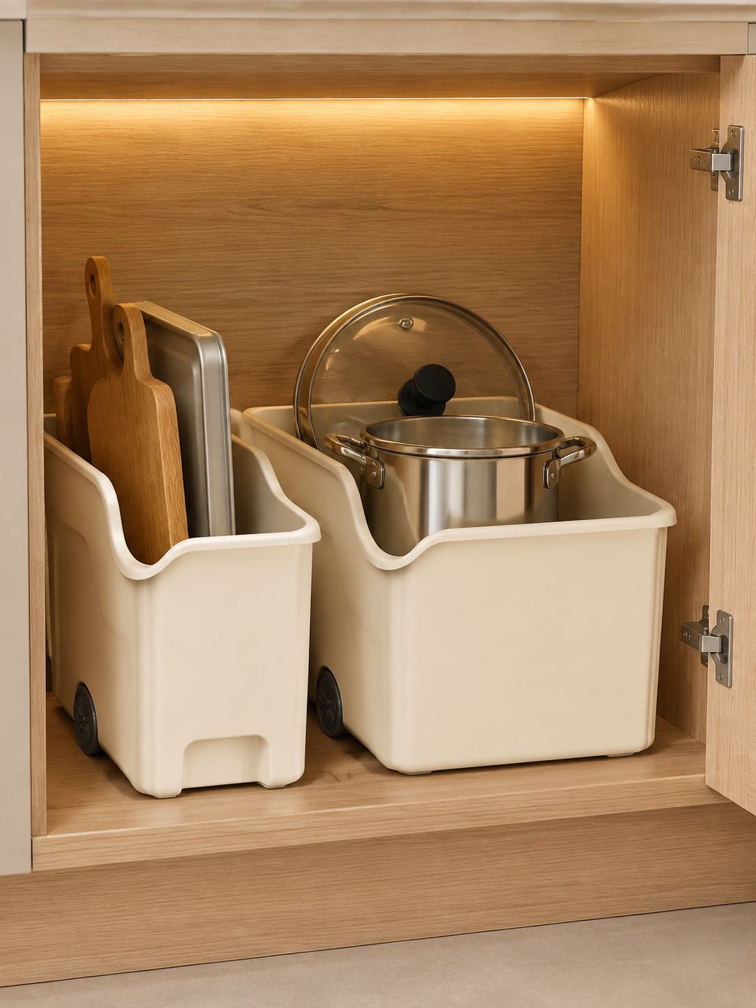 Modern kitchen storage solution for cookware